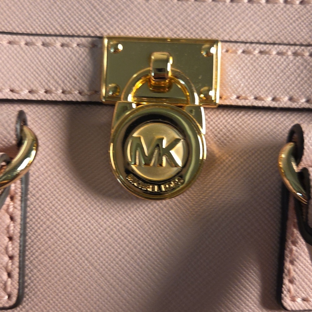 Michael Michael Kors Pink Saffiano Leather Mini Hamilton - Picture 7 of 10